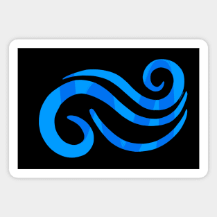 The Art of Reflection: Water Element  Making Blue Waves of Change in the World Magnet